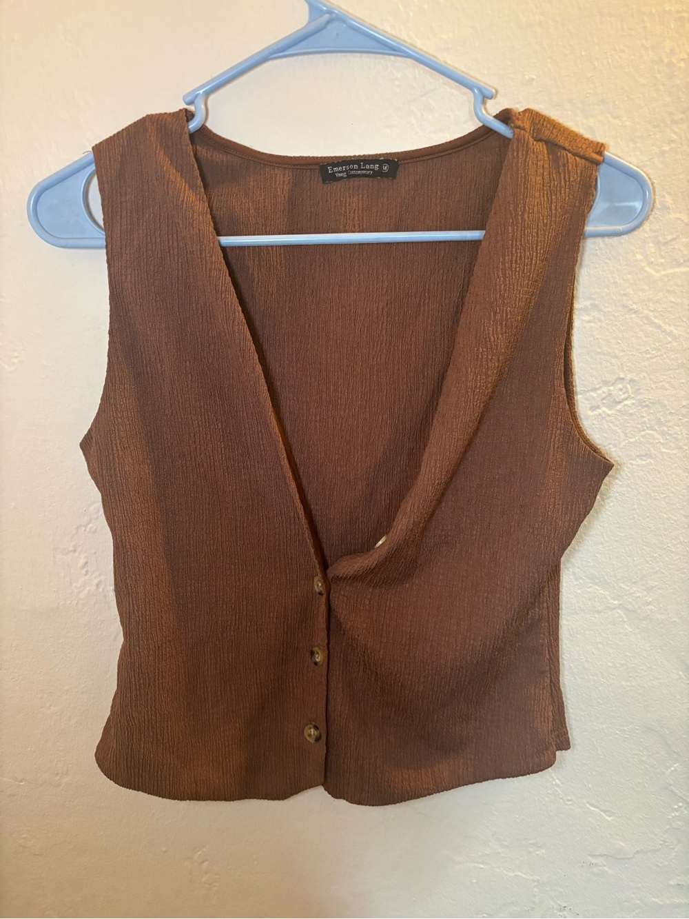 Brown Emerson Lang vest